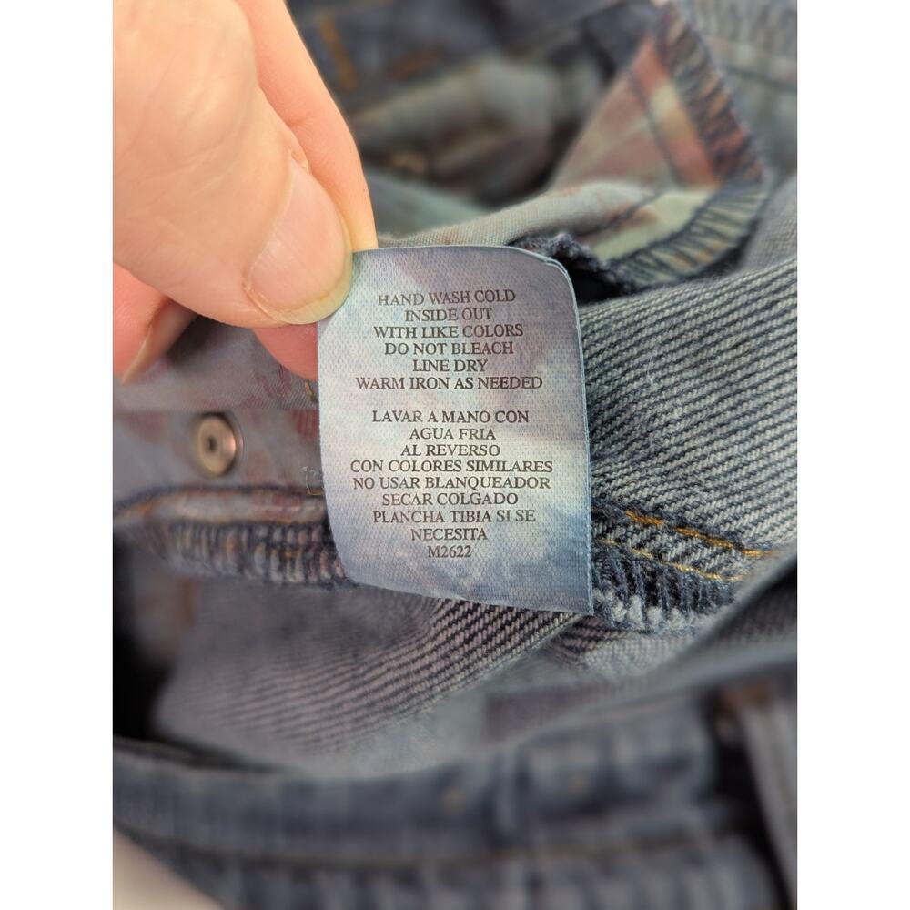 VTG Candie's Y2K Embroidered Distressed Straight Leg Jeans Med Wash Jr Sz 9 - Picture 9 of 16
